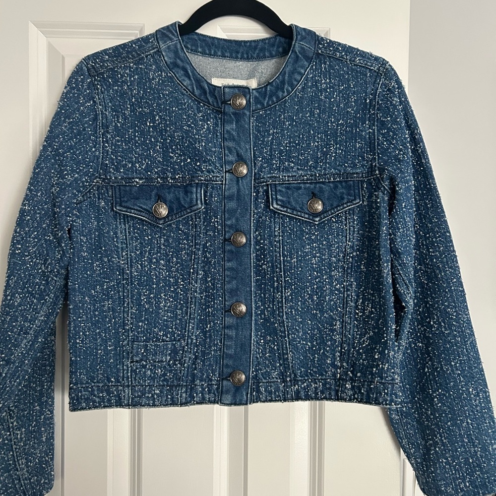 Rag & Bone Blue Modern Cropped Jean Jacket
